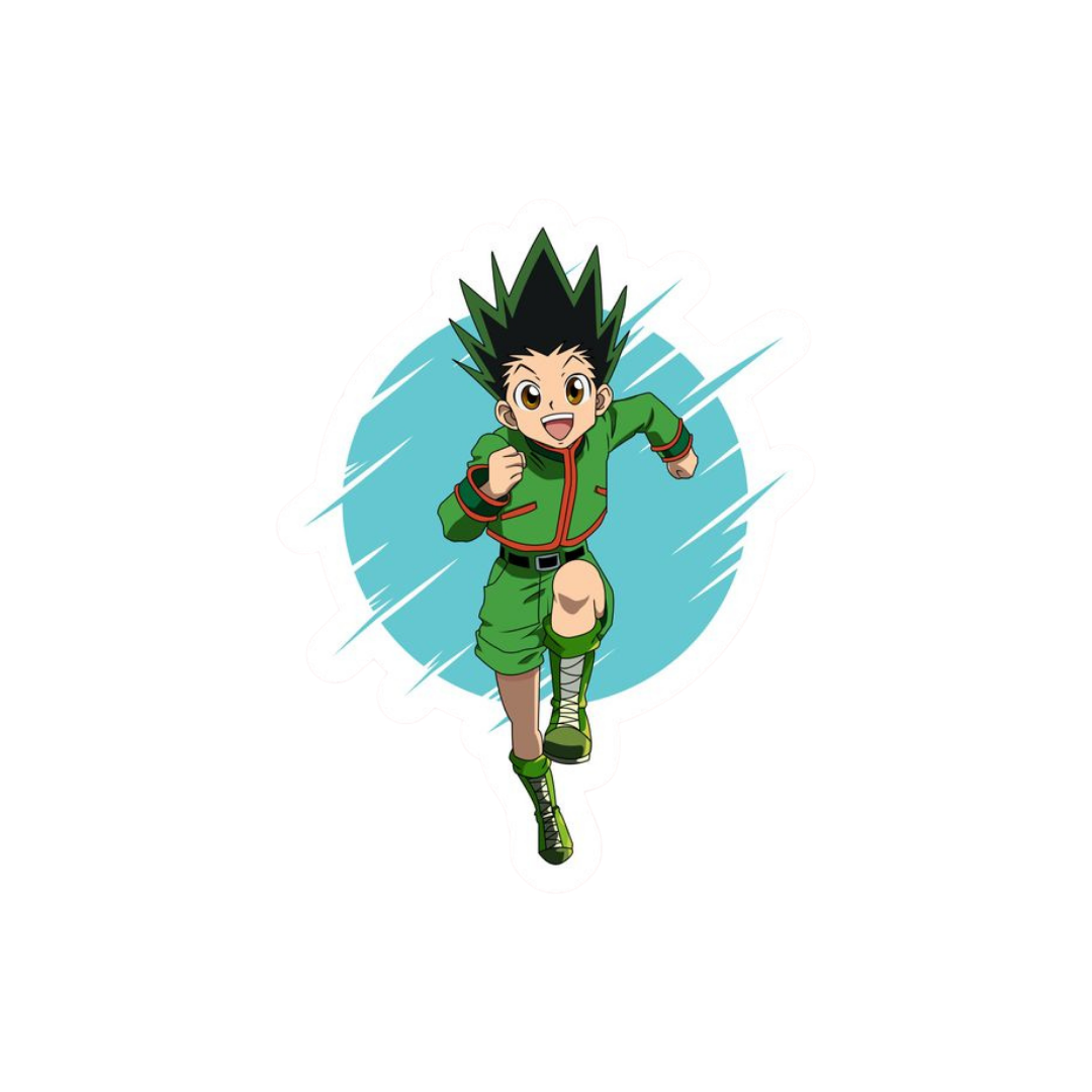 Hunter X Hunter anime stickers Gon Running
