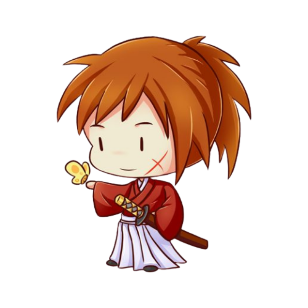 Rurouni Kenshin Anime Sticker 11 | Himura Kenshin Aesthetic Samurai Premium Sticker