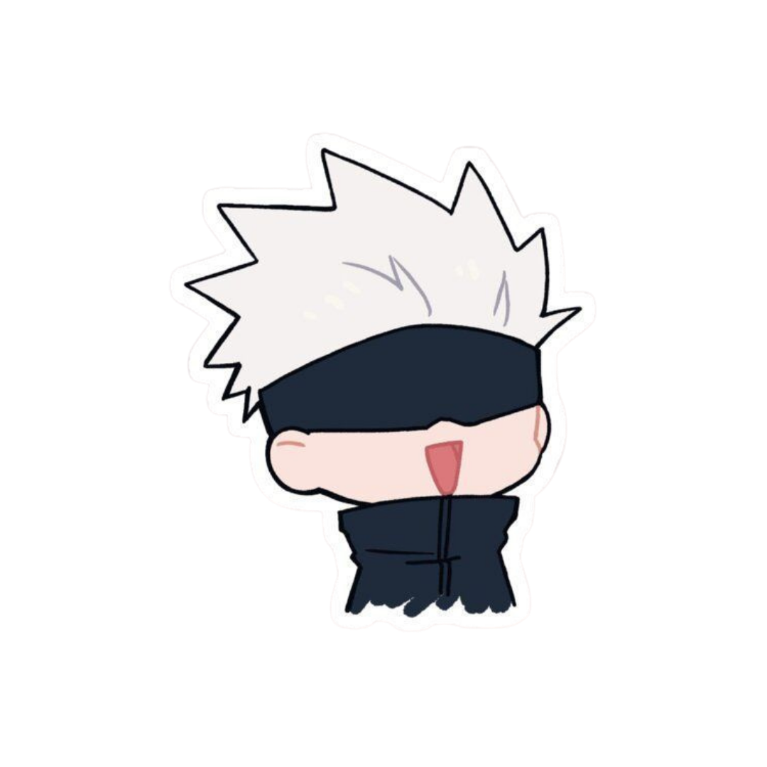 Satoru Gojo Smiling Chibi Jujutsu Kaisen Anime stickers