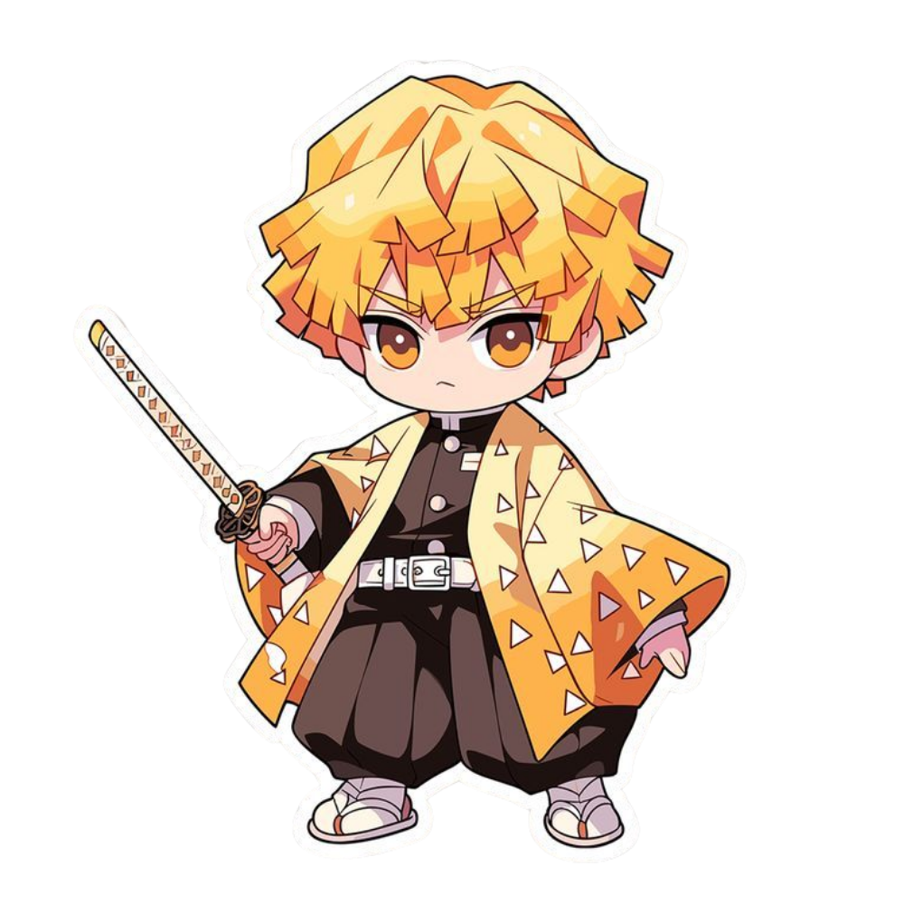 Zenitsu Agatsuma 13 | Premium Anime Sticker | Demon Slayer Edition