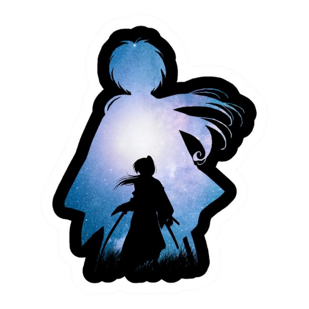 Rurouni Kenshin Anime Sticker 12 | Himura Kenshin Aesthetic Samurai Premium Sticker