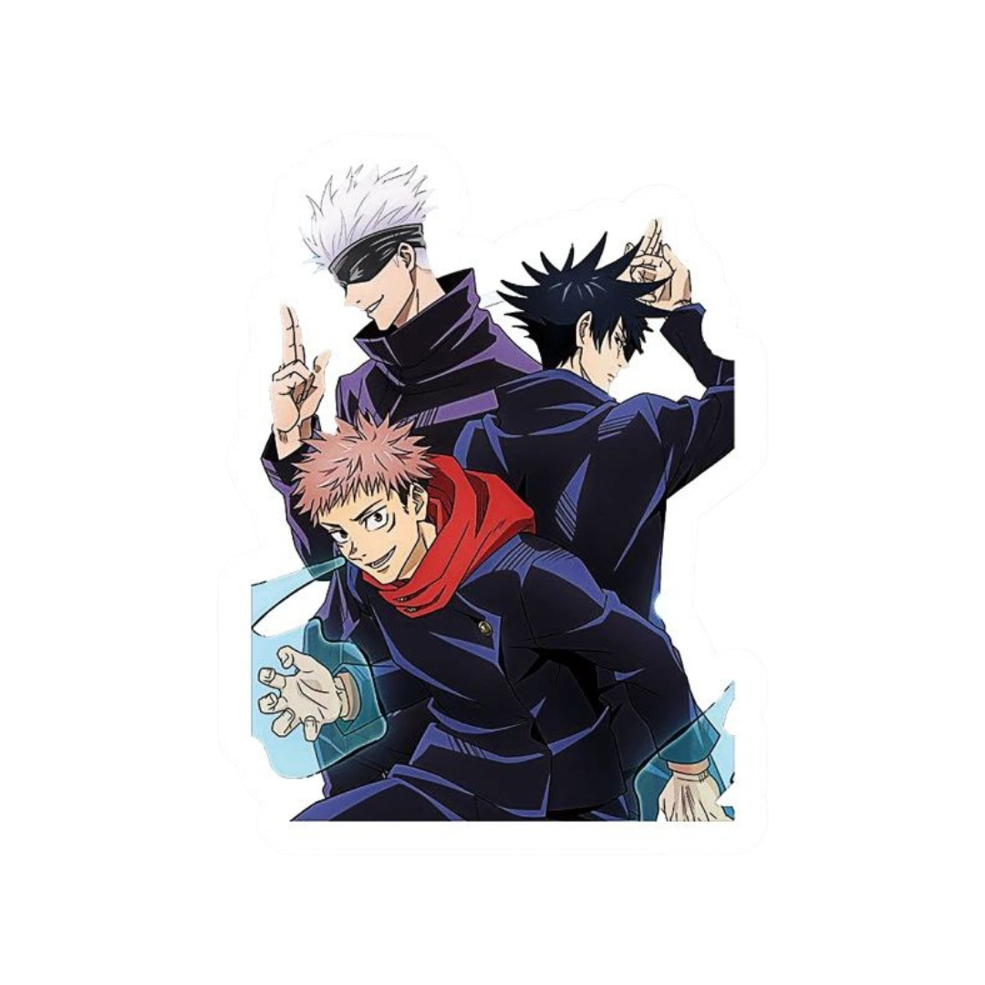 Satoru Gojo Yuji Megumi Jujutsu Kaisen Anime stickers