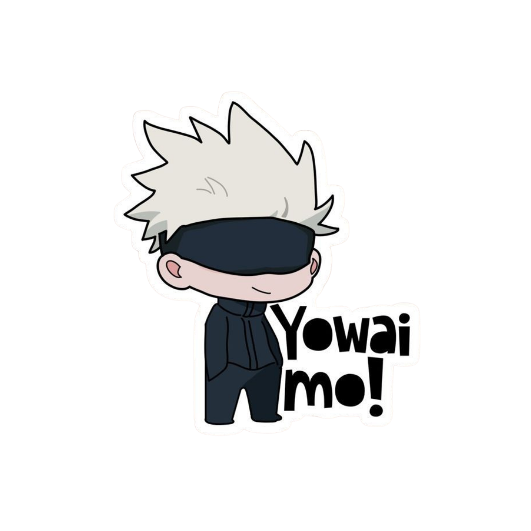 Satoru Gojo Yowai mo Jujutsu Kaisen Anime stickers