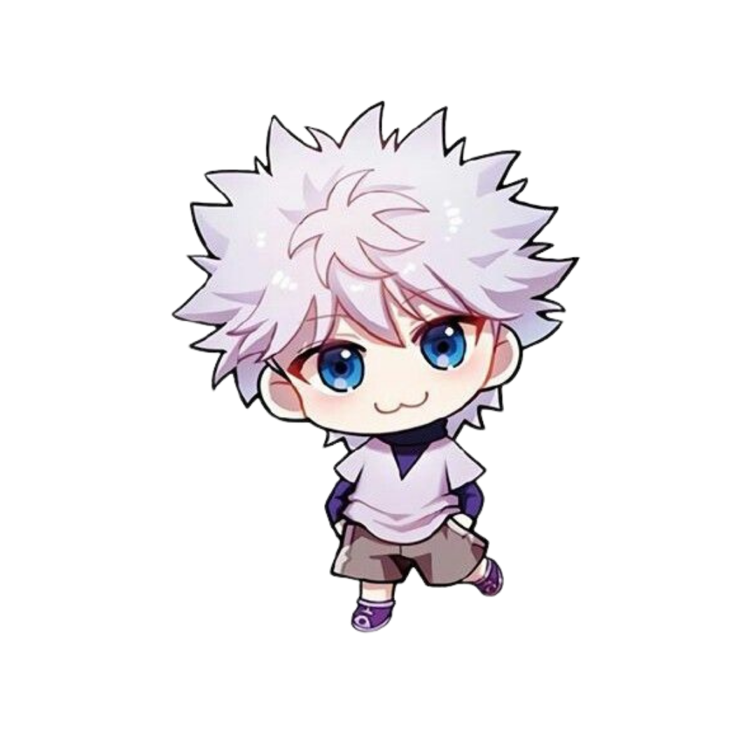 Hunter X Hunter anime stickers Killua chibi