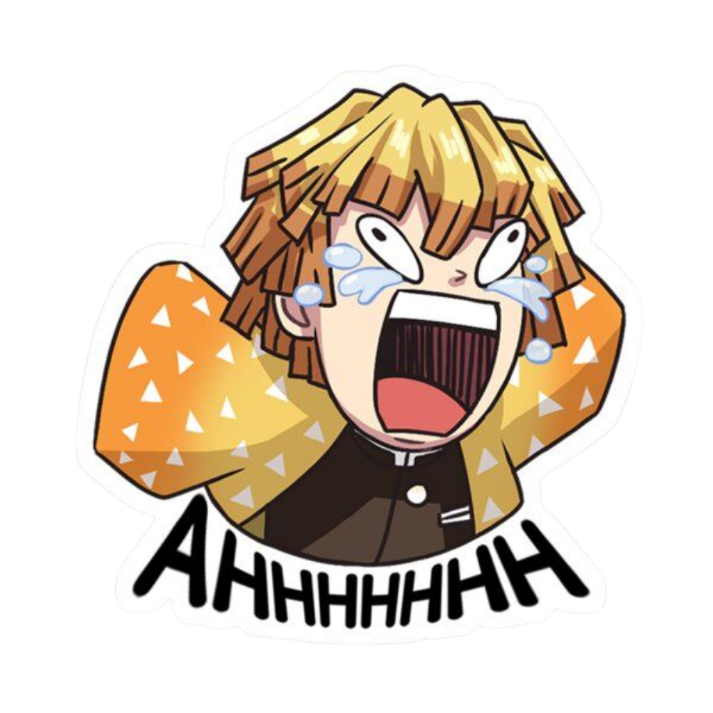 Zenitsu Agatsuma 01 | Premium Anime Sticker | Demon Slayer Edition