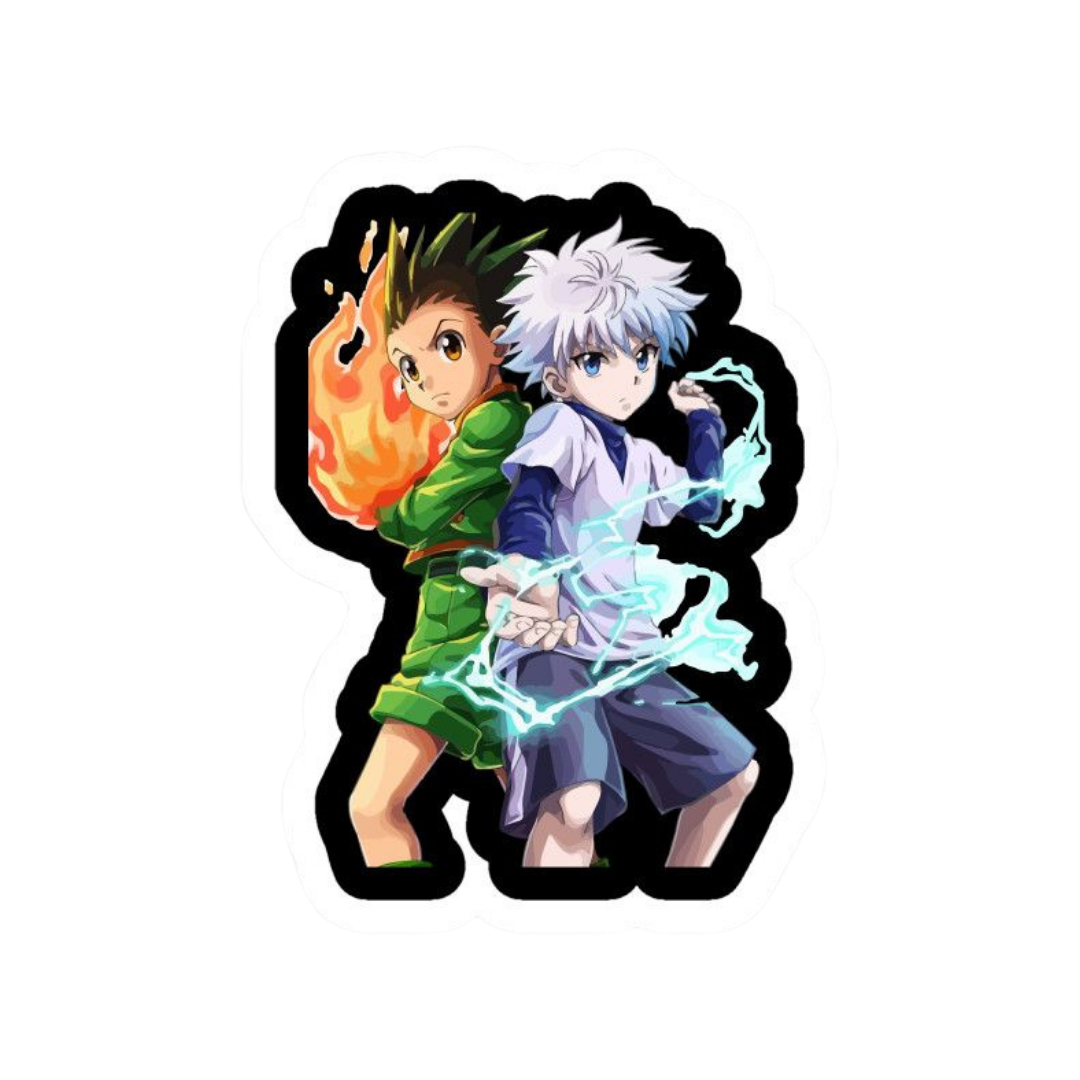 Hunter X Hunter anime stickers Gon and Kiluya