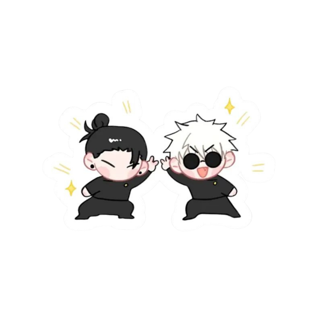 Satoru Gojo and Suguru Geto Jujutsu Kaisen Anime stickers