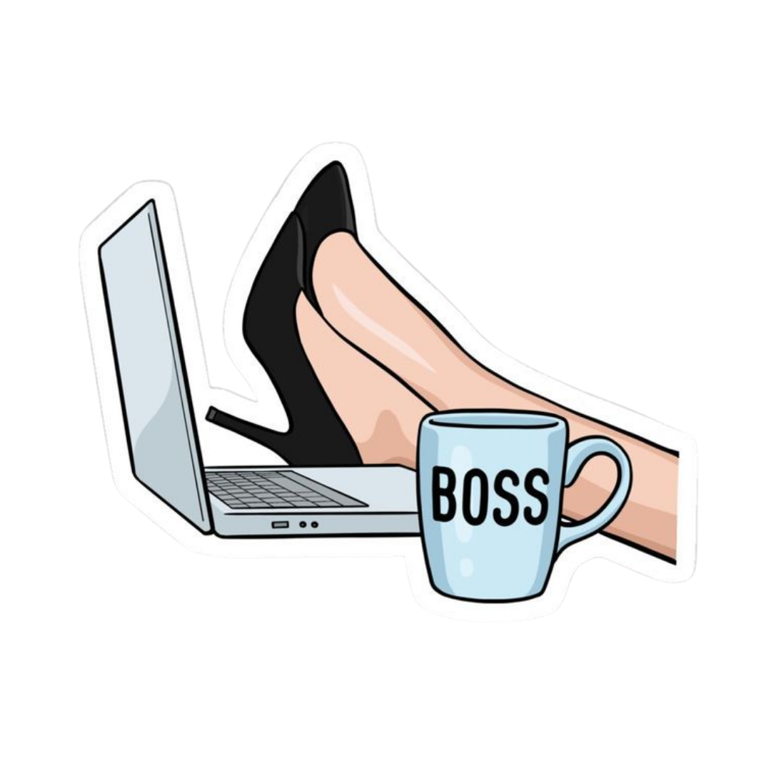 Pink Sticker 21 | Women Pink Barbie Lady | Aesthetic Girl Power Premium Sticker