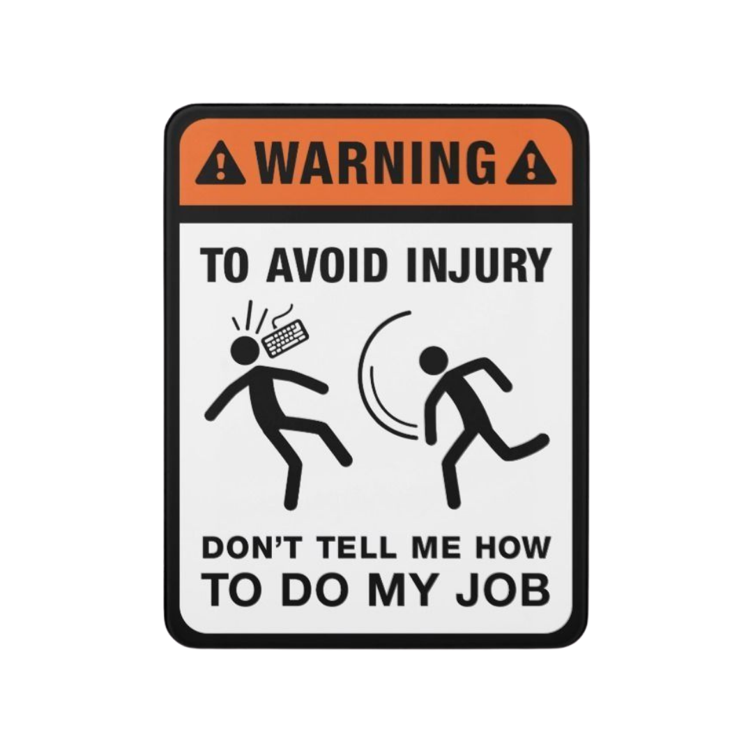 Warning Office stickers