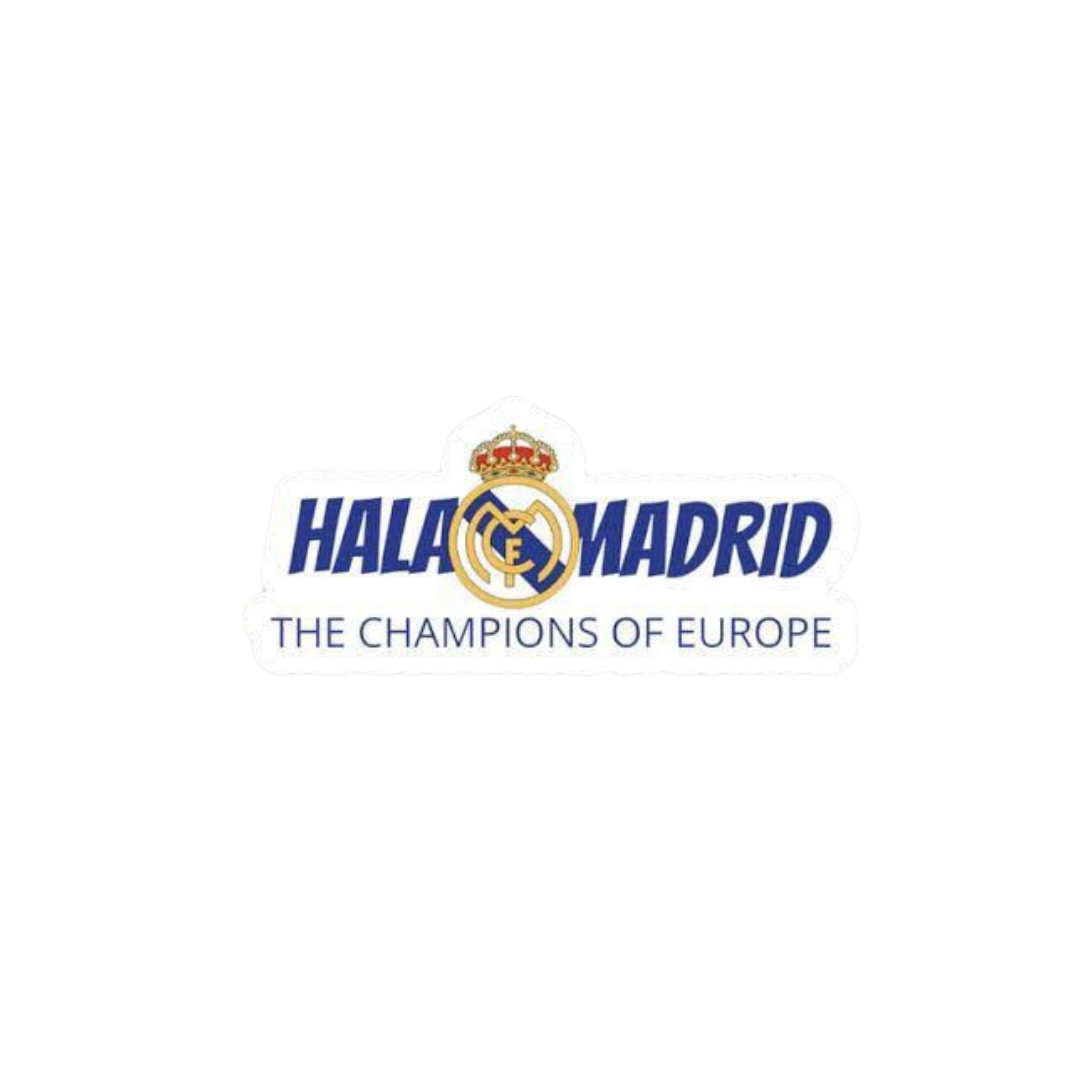 The Campions of Europe | Real Madrid Premium Sticker | Football Club