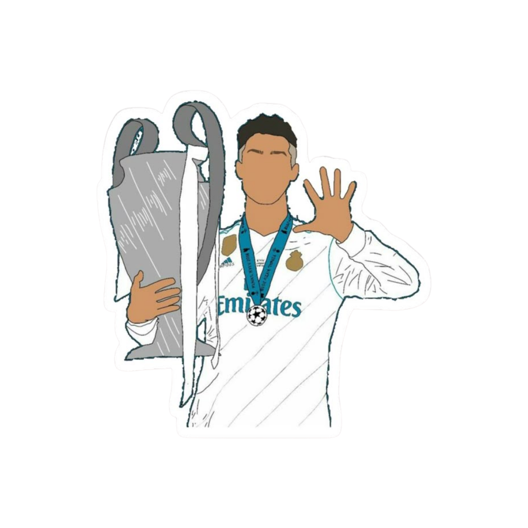 Ronaldo | Real Madrid Premium Sticker | Football Club