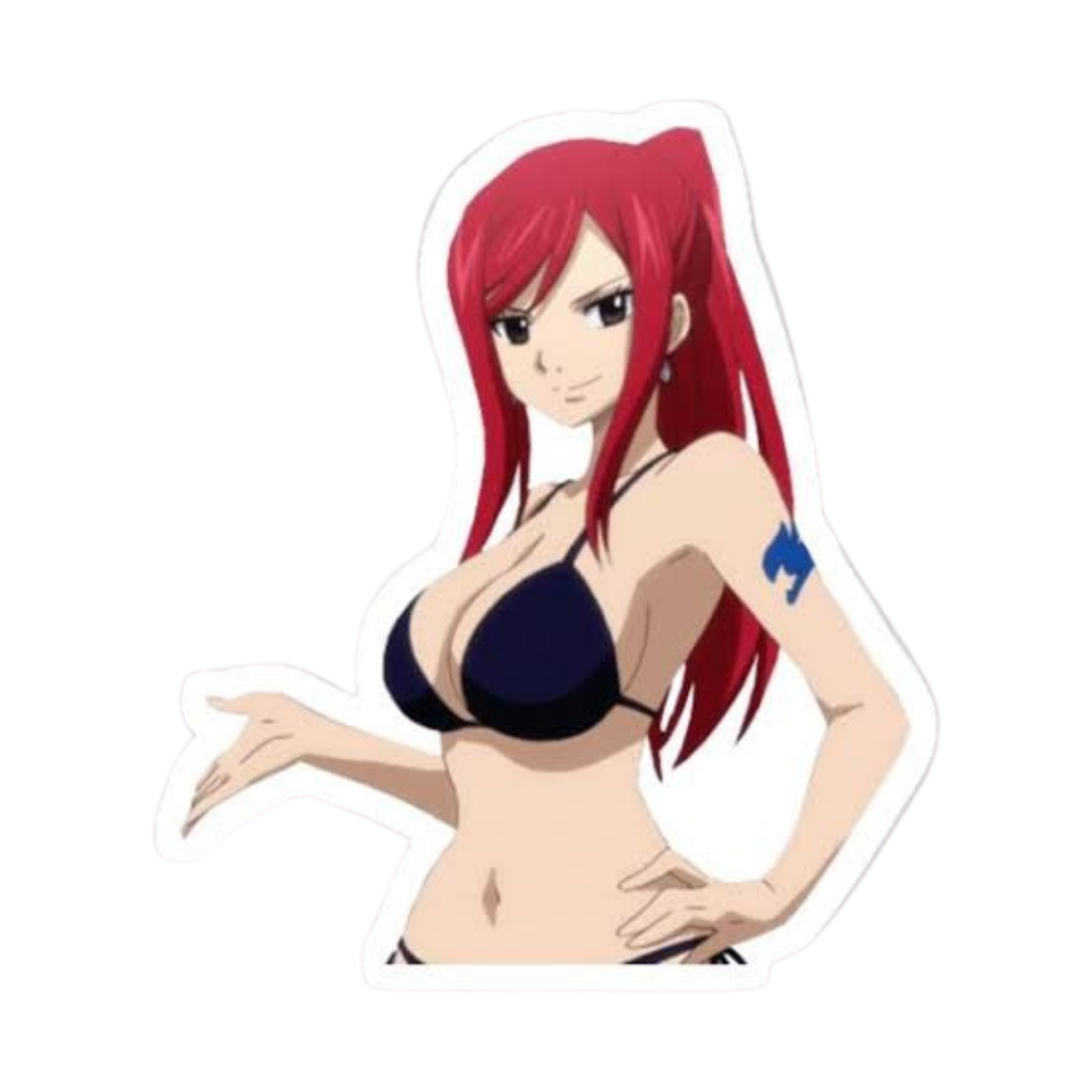 Erza Scarlet Fairy Tail Sticker 2 | Titania Armor Sticker