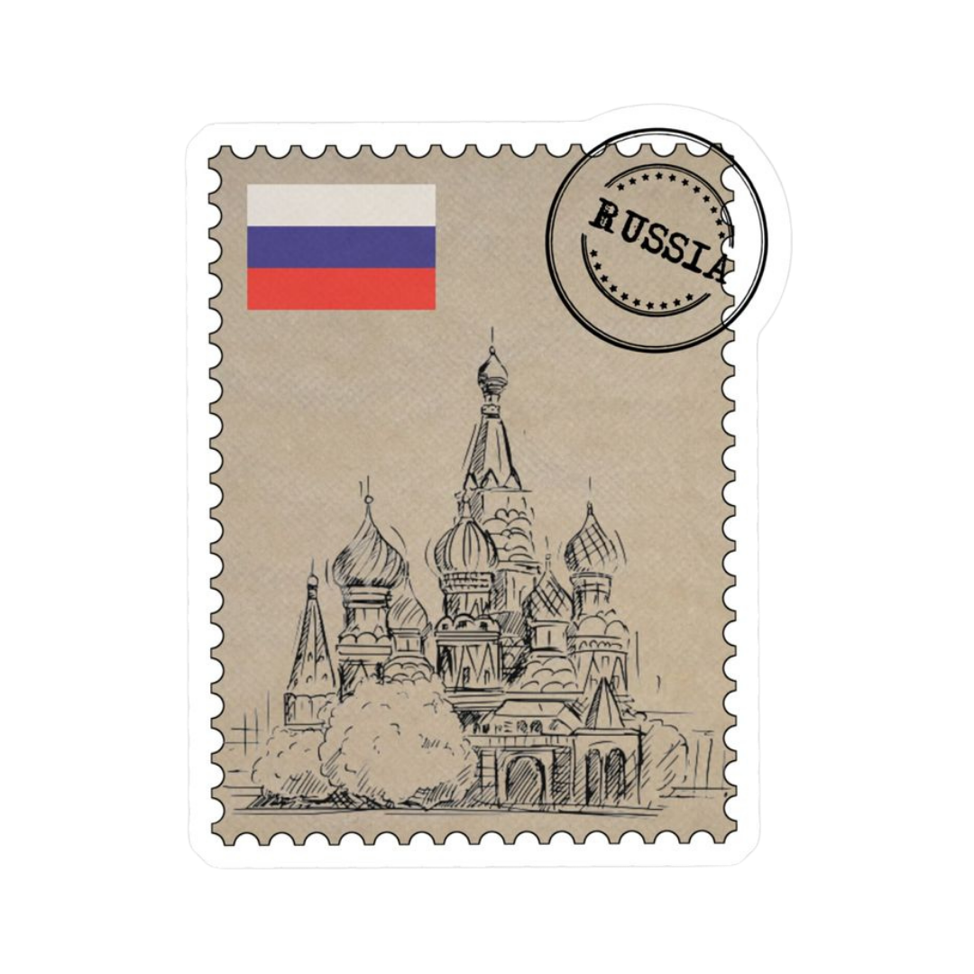 Russia 2 | Country Premium Sticker | Country, Flag & Travel Sticker