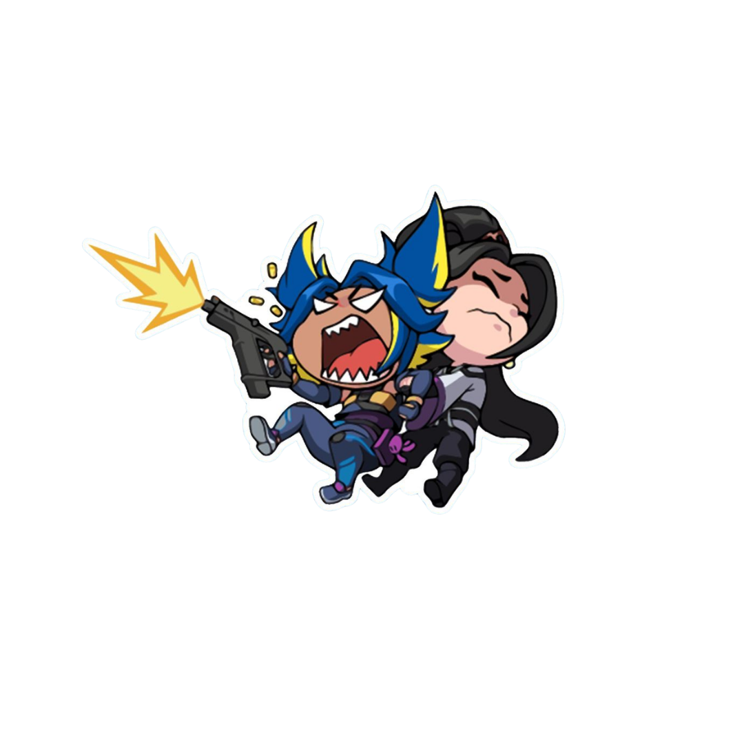 Neon sage Hold Back Valorant stickers