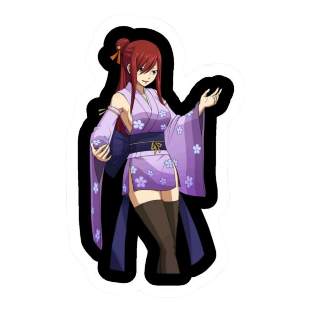 Erza Scarlet Fairy Tail Sticker 6 | Titania Armor Sticker