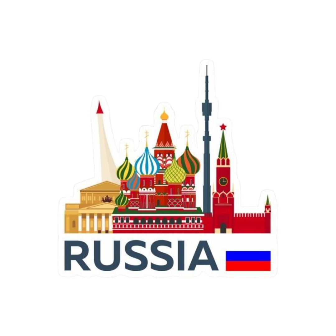 Russia 4 | Country Premium Sticker | Country, Flag & Travel Sticker