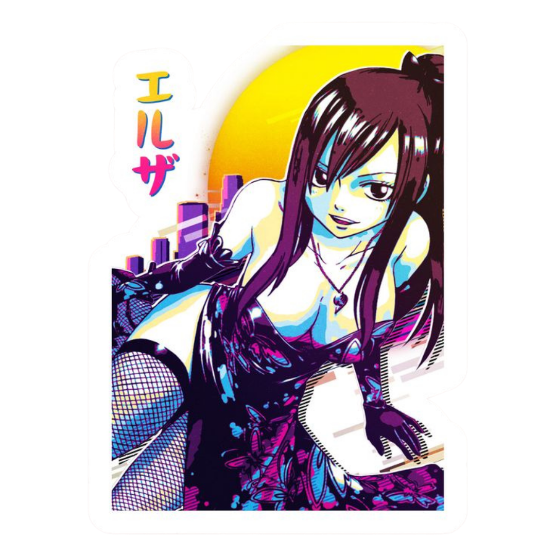 Erza Scarlet Fairy Tail Sticker 7 | Titania Armor Sticker