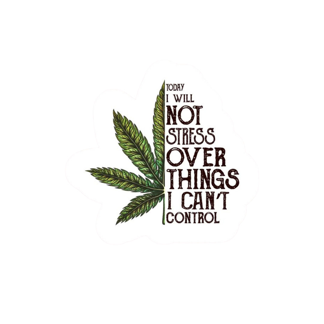 Not stressed Hemp sticker