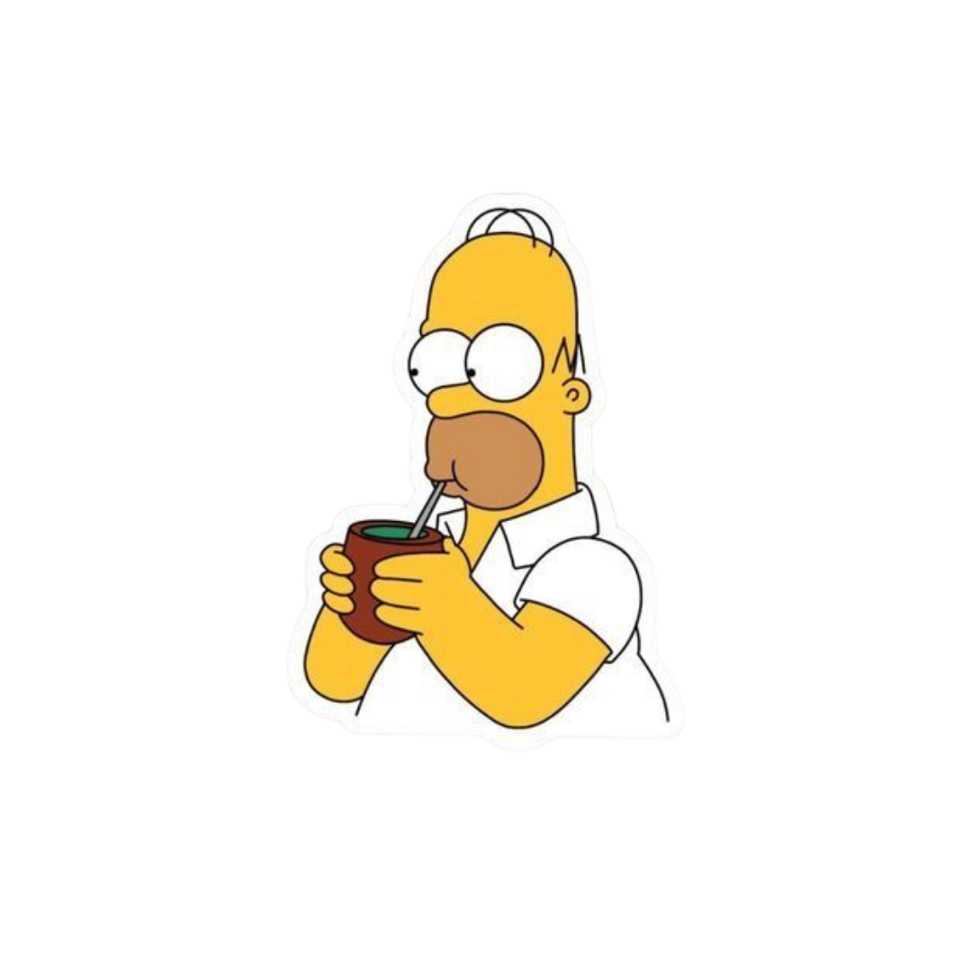 Drinking Simpson | The Simpsons Premium Sticker | TV Series