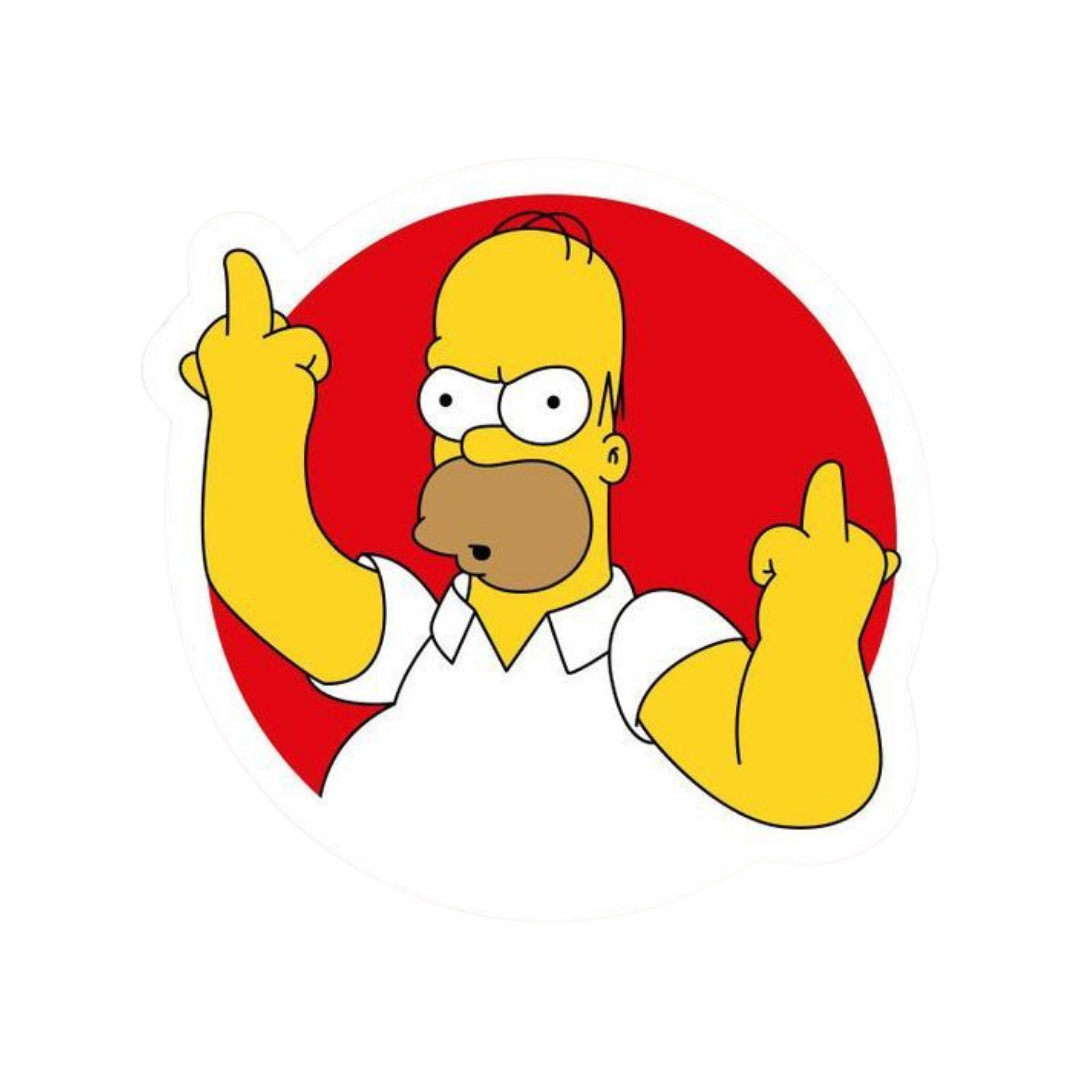 Fuck You Simpson | The Simpsons Premium Sticker | TV Series