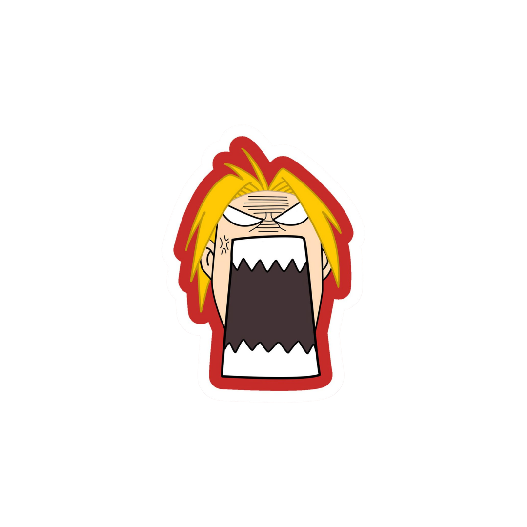 Angry Fullmetal Alchemist Anime Sticker
