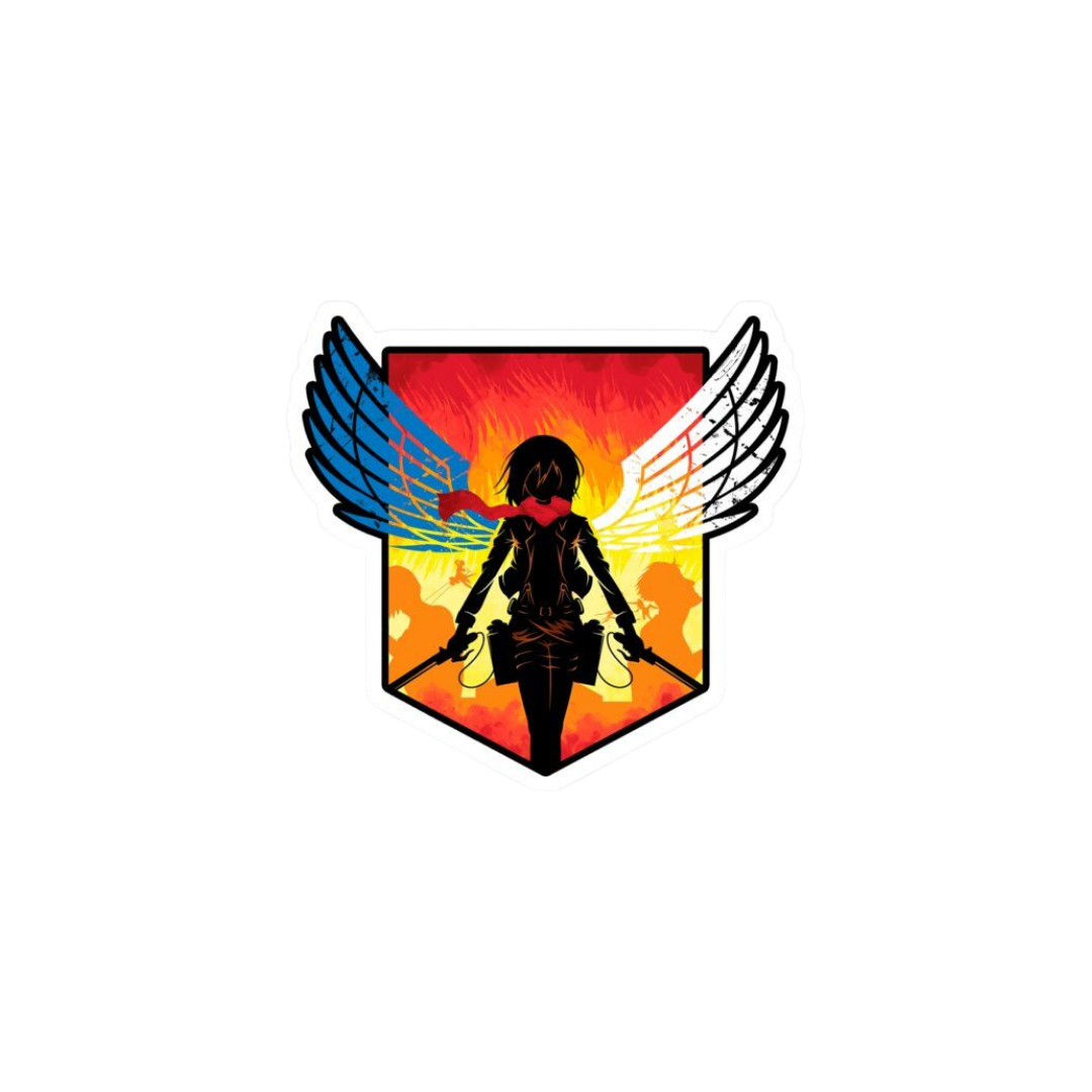 Mikasa Attack on Titan Anime Sticker