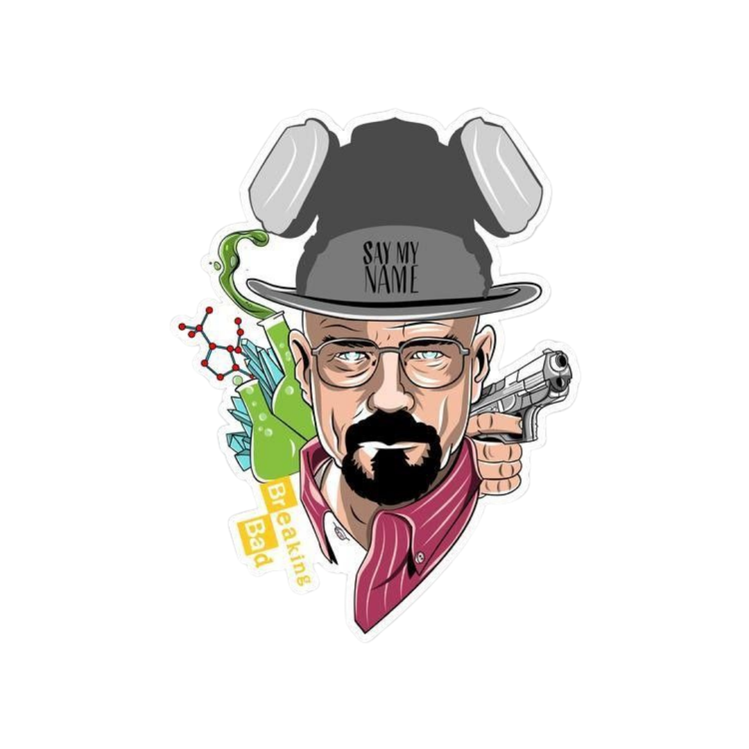 Say my name illustratation Heisenberg Sticker