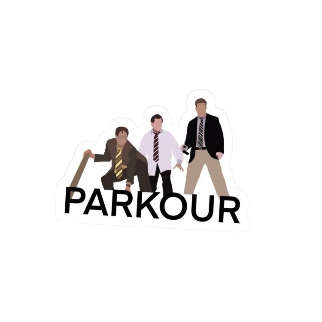 Parkour | The Office Premium Sticker | TV Series