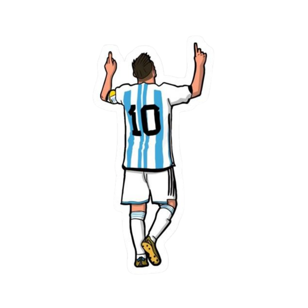 Messi 10 | Argentina Football Sticker | Football Team
