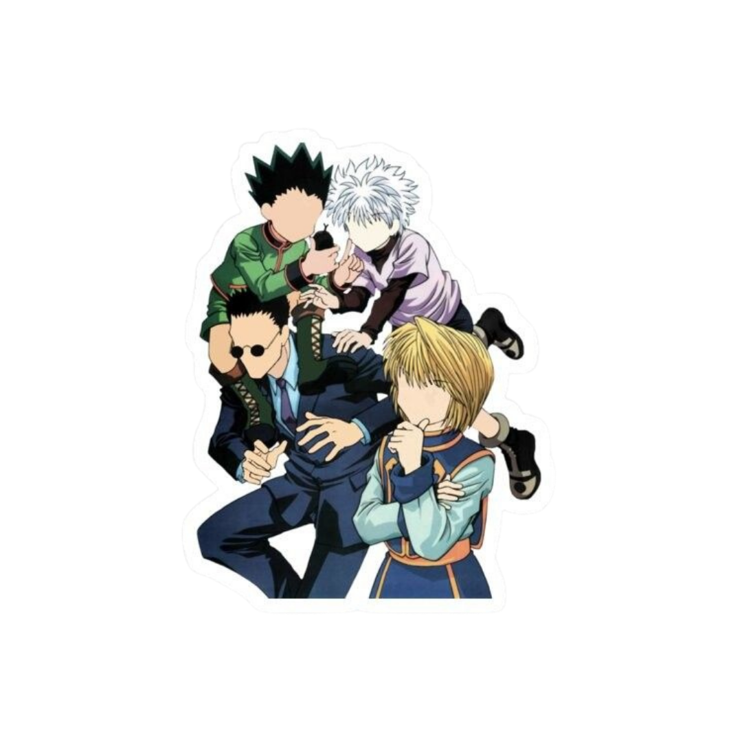 Hunter X Hunter anime stickers group