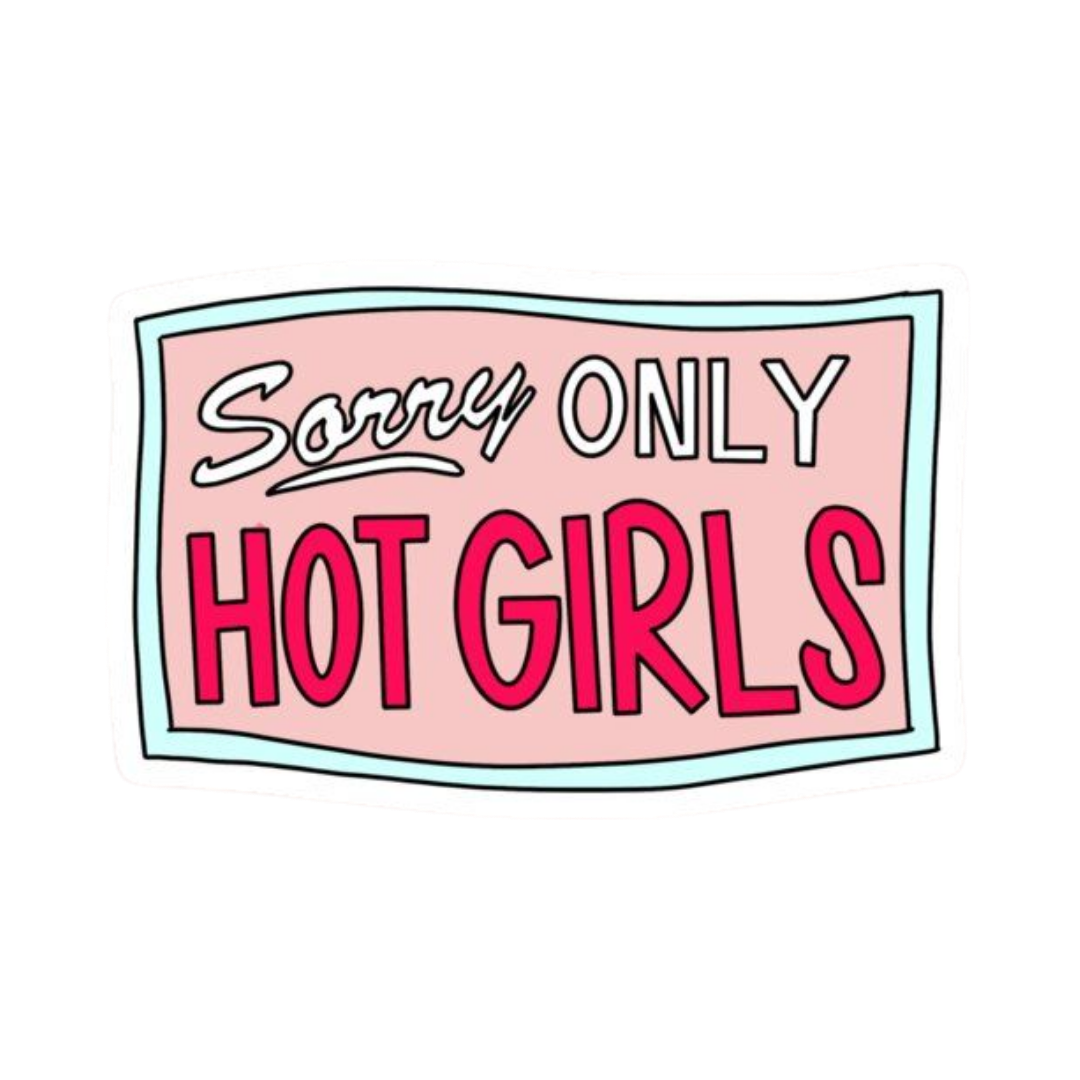 Pink Sticker 82 | Women Pink Barbie Lady | Aesthetic Girl Power Premium Sticker
