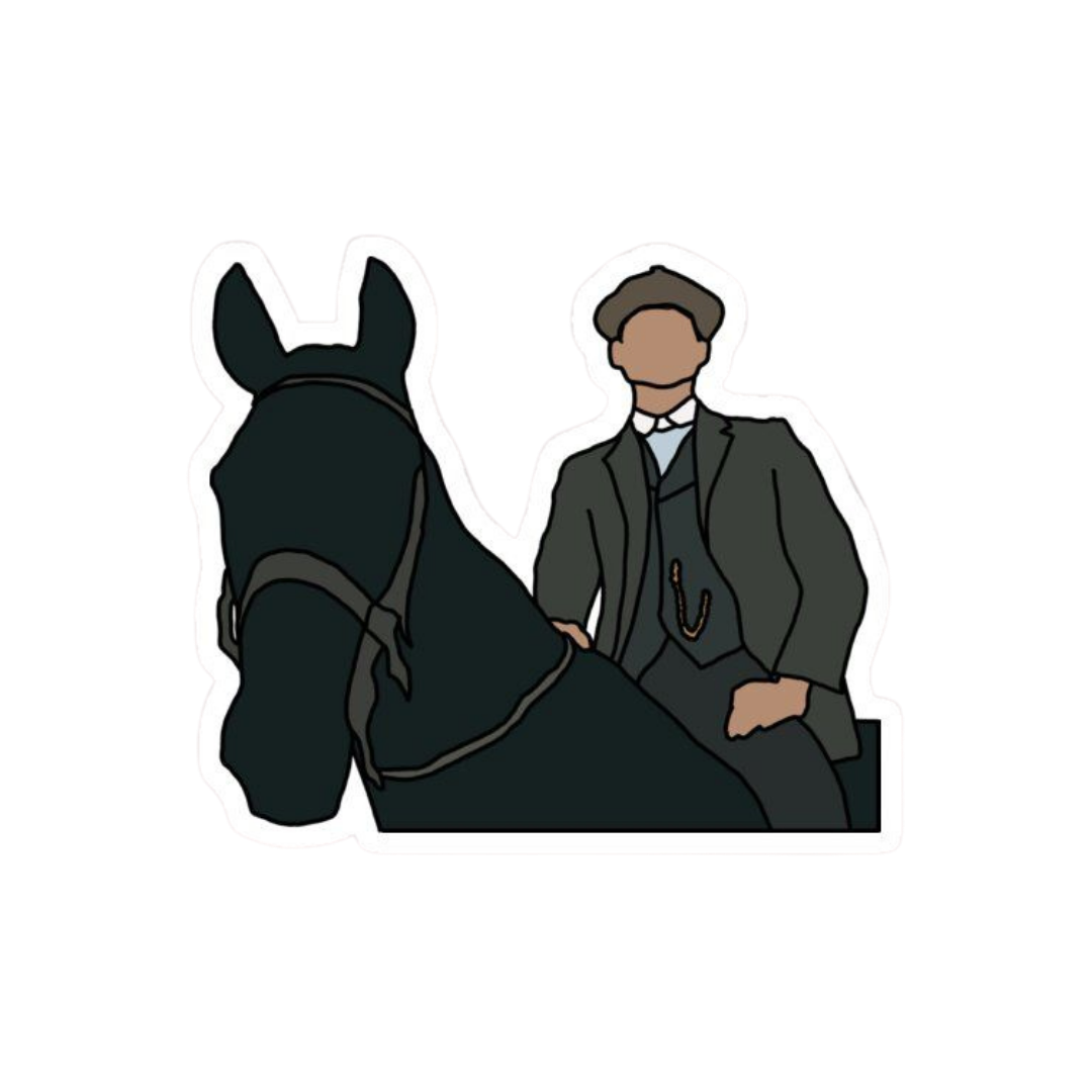 Horse and Shelby | Peaky Blinders Premium Sticker | TV Series
