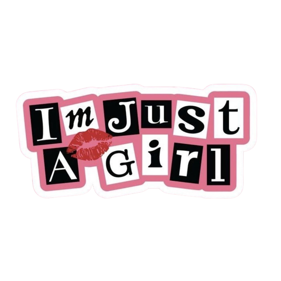 Pink Sticker 89 | Women Pink Barbie Lady | Aesthetic Girl Power Premium Sticker