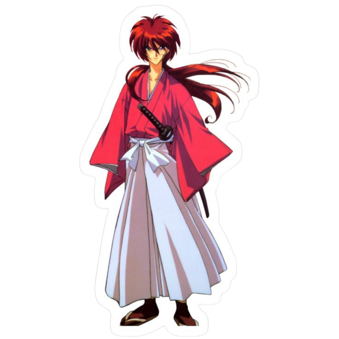 Rurouni Kenshin Anime Sticker 7 | Himura Kenshin Aesthetic Samurai Premium Sticker