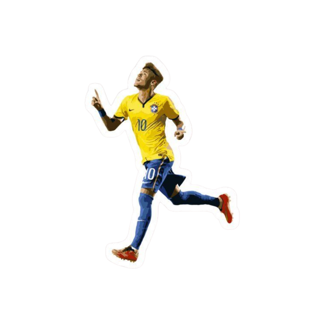 Neymar 10 | Brazil Football Sticker | Football Team