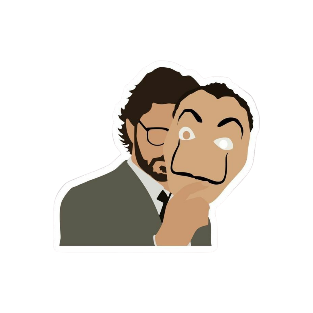 The Professor | Money Heist Premium Sticker | TV Series