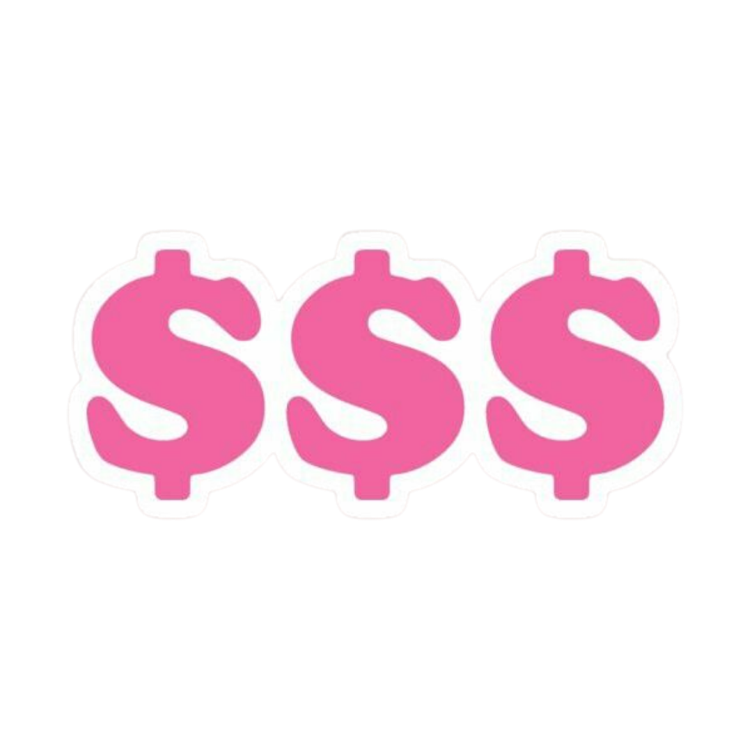 Pink Sticker 95 | Women Pink Barbie Lady | Aesthetic Girl Power Premium Sticker