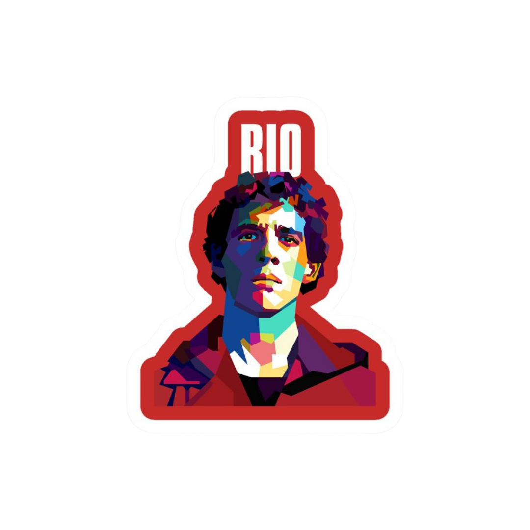 Rio | Money Heist Premium Sticker | TV Series