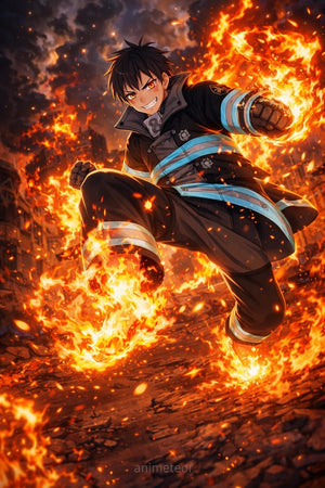 Fire force Anime Sticker