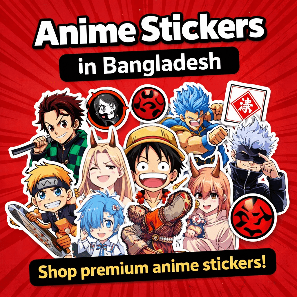 Anime Stickers in Bangladesh | Popular Anime Designs - StickerBD