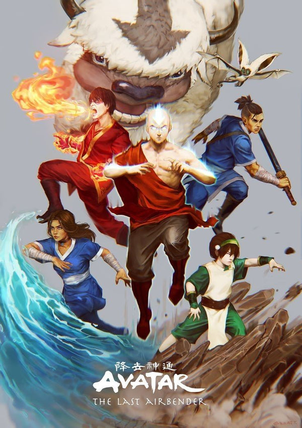 Avatar The Last Airbender Stickers | Cartoon Series Stickers | StickerBD