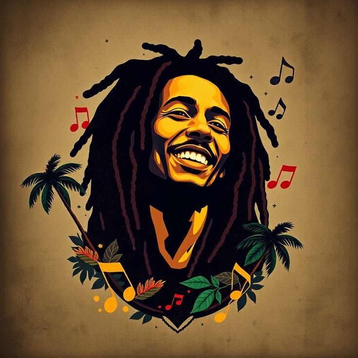 Bob Marley Stickers | Reggae Legend Designs | StickerBD