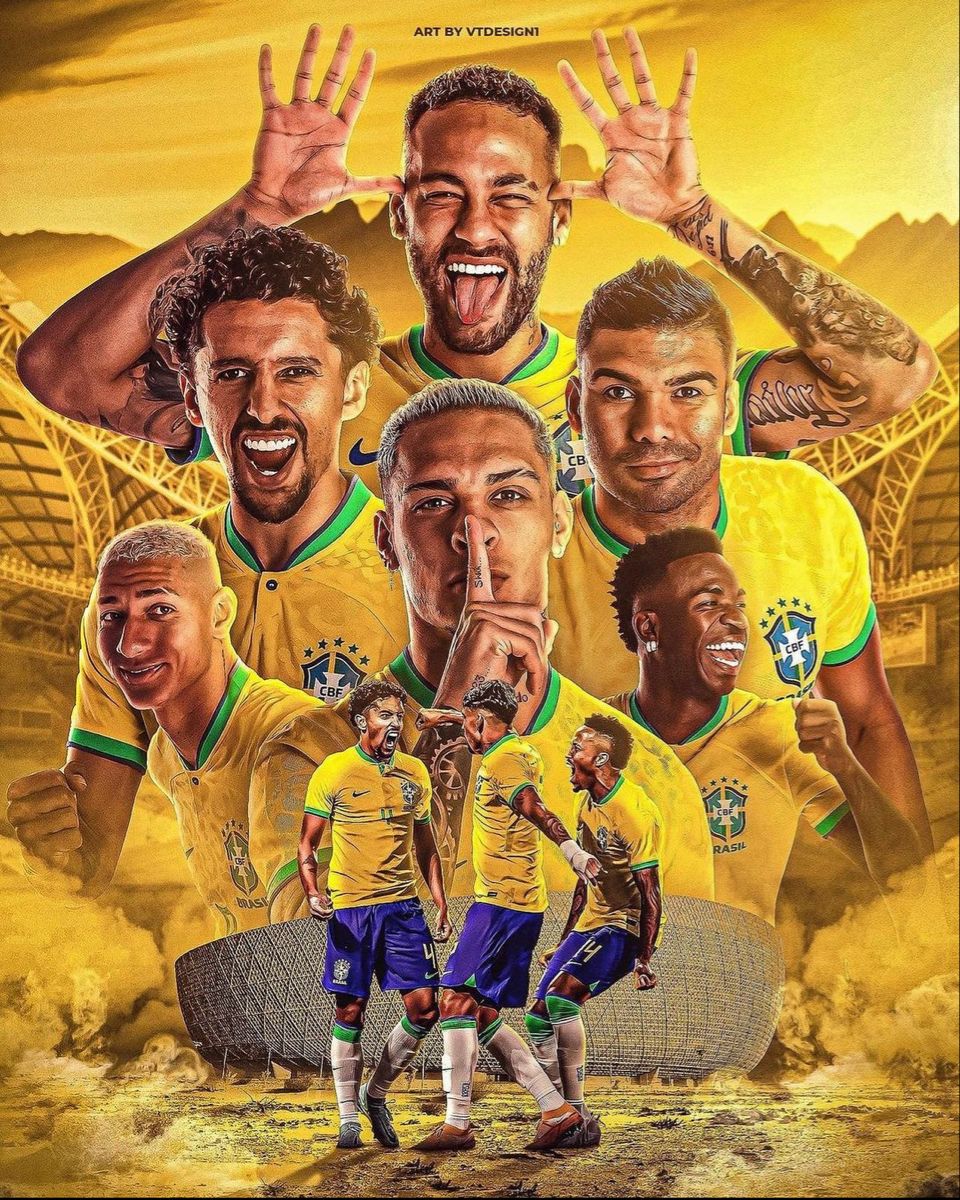 Brazil Football Team Stickers | Seleção Fan Designs – Page 2 – StickerBD