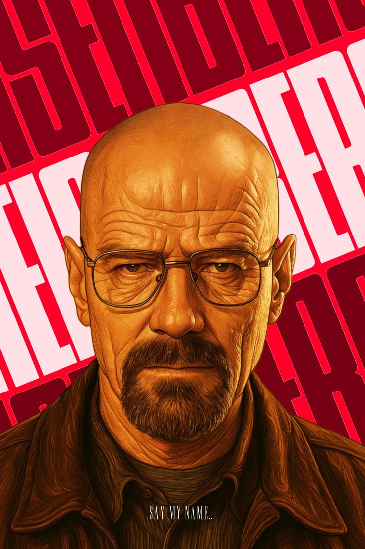 Walter White Breaking Bad Stickers | Iconic TV Designs | StickerBD