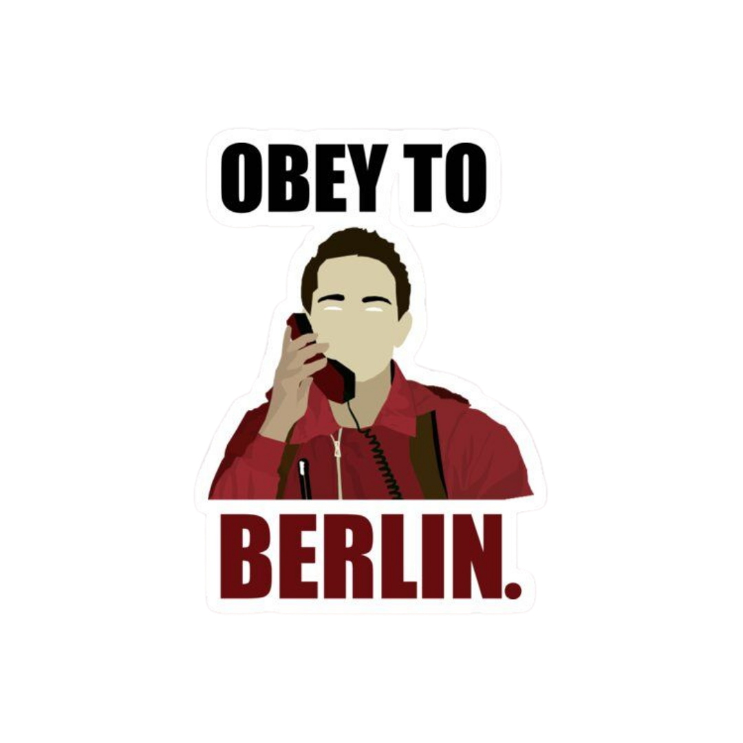 Berlin | Money Heist Premium Sticker | TV Series