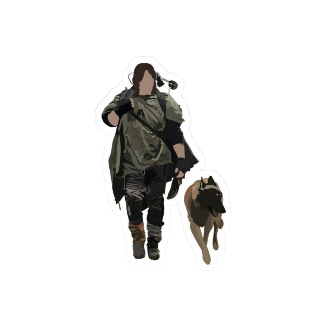 Action of The Walking Dead | The Walking Dead Premium Sticker | TV Series