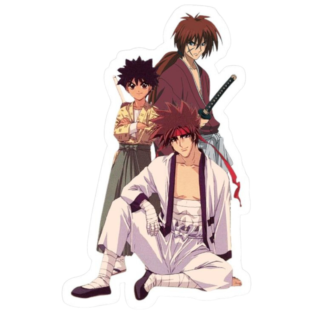 Rurouni Kenshin Anime Sticker 9 | Himura Kenshin Aesthetic Samurai Premium Sticker