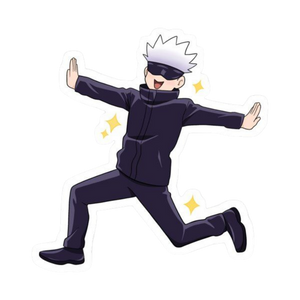 Satoru Gojo Happy Jujutsu Kaisen Anime stickers