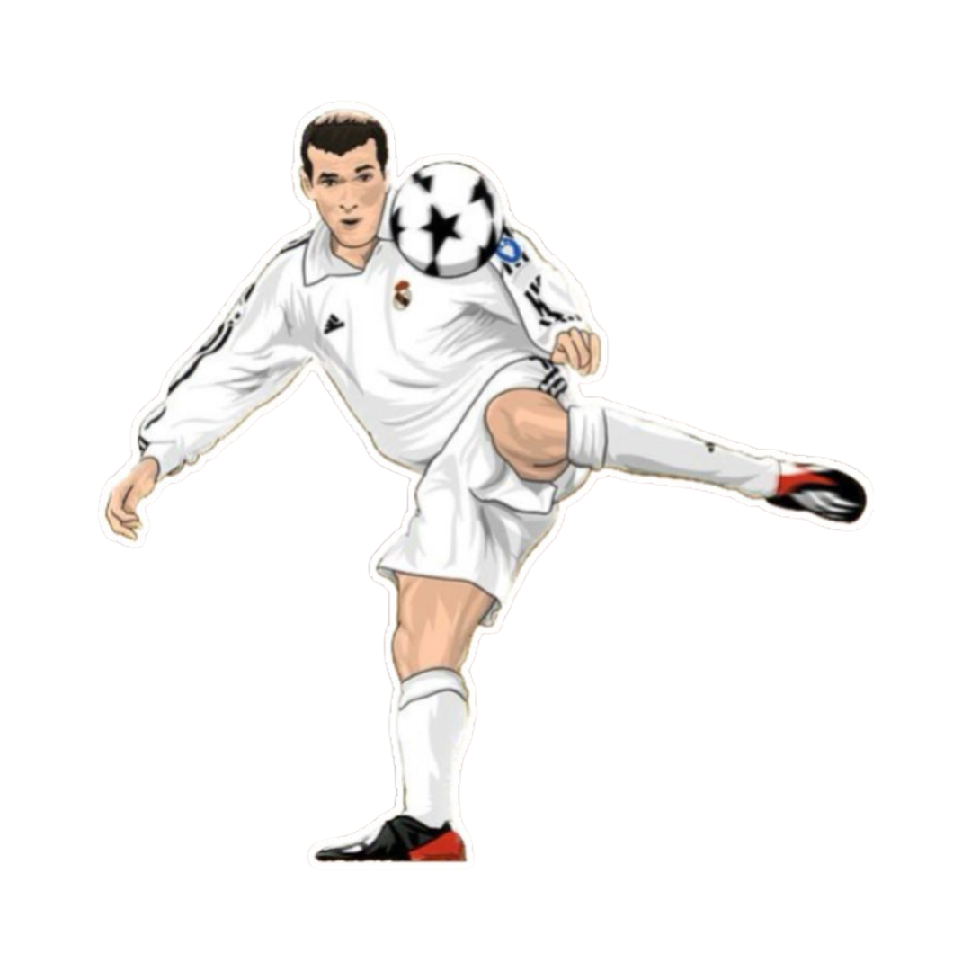 Legend Zinedine Zidane | France Football Sticker | Football Team