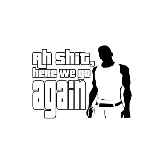 Here we go again CJ Gamer Sticker